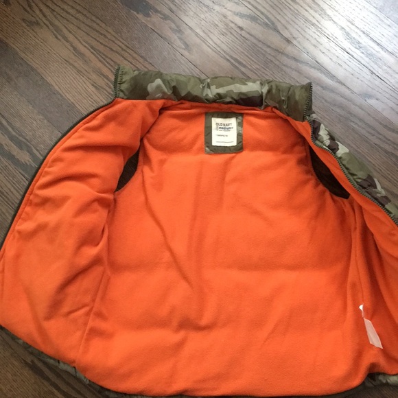 Old navy camo puffer winter vest M 8 - Picture 5 of 7